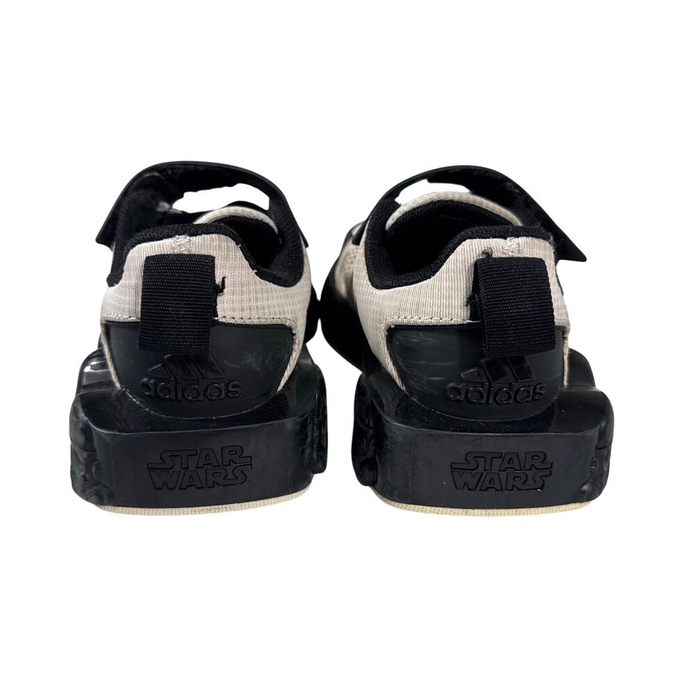 Adidas Black Star Wars Runner Sneakers Toddler Size 12 Kids Shoes - Picture 4 of 7